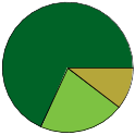 Pie chart of all name statuses